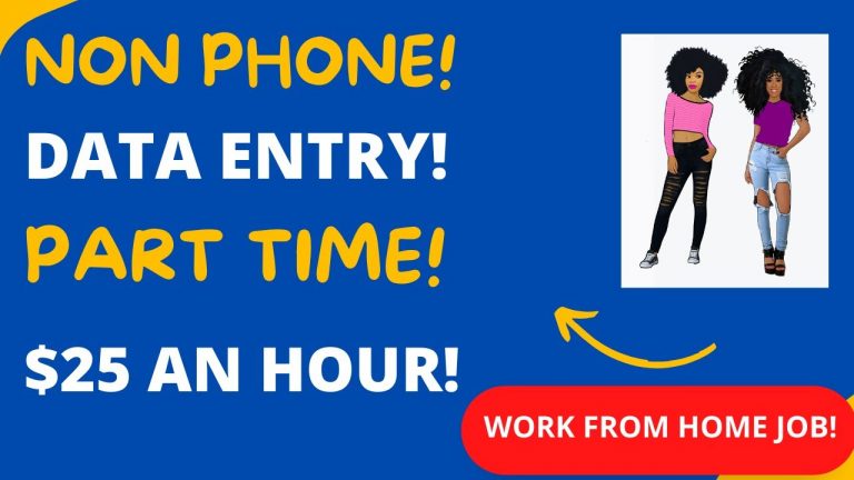 Non Phone Work From Home Job Data Entry Specialist $25 An Hour Part Time Remote Jobs 2023 WFH Jobs