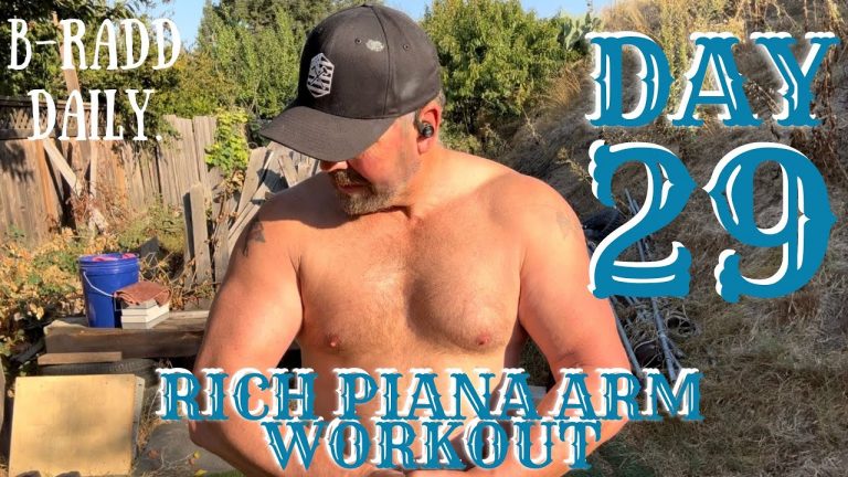 October 19, 2023 Day 29 Rich Piana arm workout.