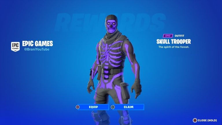 PURPLE SKULL TROOPER SKIN RETURN RELEASE DATE IN FORTNITE ITEM SHOP CHAPTER 4 SEASON 4!