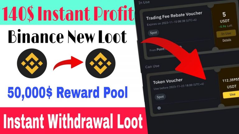 Binance New Offer | Instant Clime 120+20+5 | New Crypto Loot Today | Instant Withdraw |Binance Loot