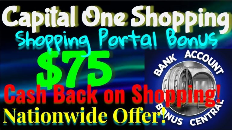 Capital One Shopping Extension $75 Bonus for spending $10! Nationwide Offer! LIMITED TIME!