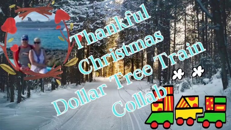 Dollar Tree Train Thankful Christmas Multi Channel call my babywith giveaway