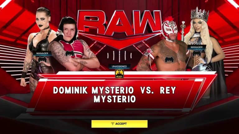 Dominik Mysterio vs Rey Mysterio – Raw ep 1.3 Opening Match