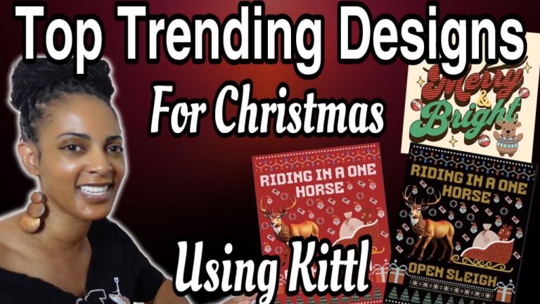 How To Make The Top Trending Christmas T Shirt Designs To Make Money! Using Kittl