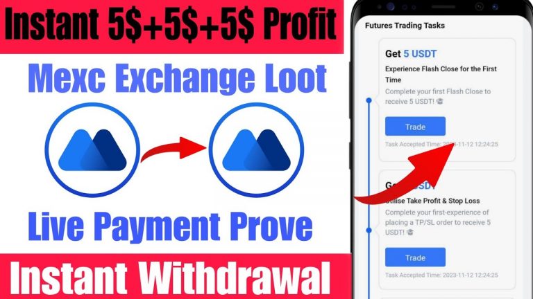 Instant Withdrawal Loot | Instant 15$ Profit | Mexc Global Exchange Loot | New Crypto Loot Today