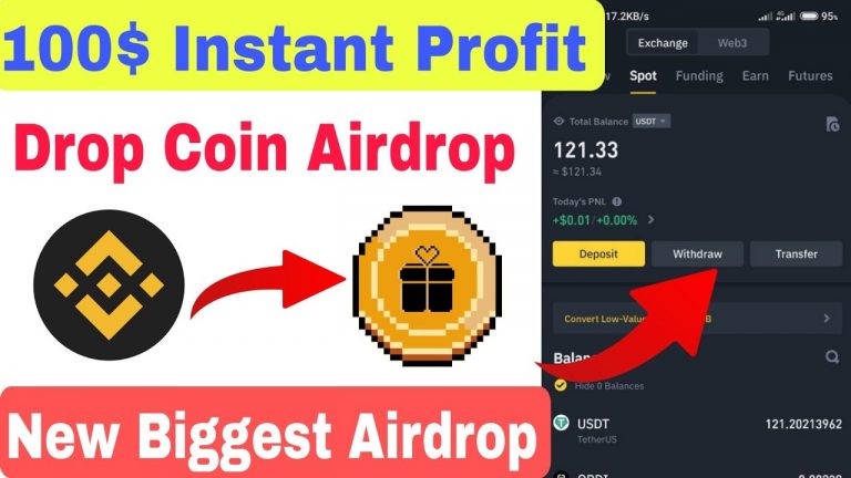 New Crypto Airdrop | Instant Withdraw Airdrop | Drop Coin Airdrop | New Crypto Loot | Instant Loot