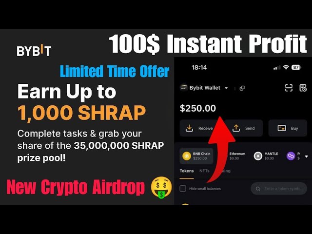 New Crypto Loot Today | 100$ Instant Profit | Bybit Loot | New Crypto Airdrop | Instant Profit Loot