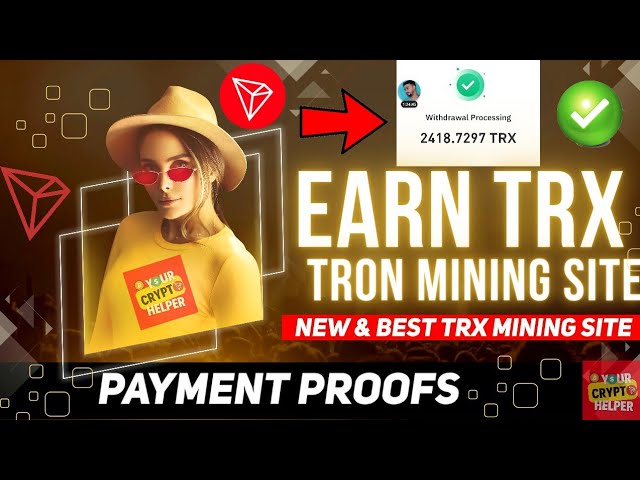 New TRX Mining Website Today | TRX Cloud Mining 2023 | Earn & Mine TRX | Best Tron Mining App