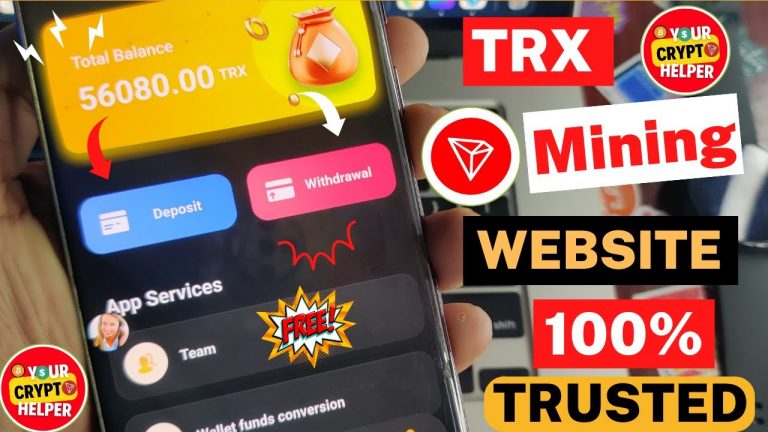 New TRX Mining Website Today | TRX Cloud Mining 2023 | Earn & Mine TRX | Best Tron Mining App