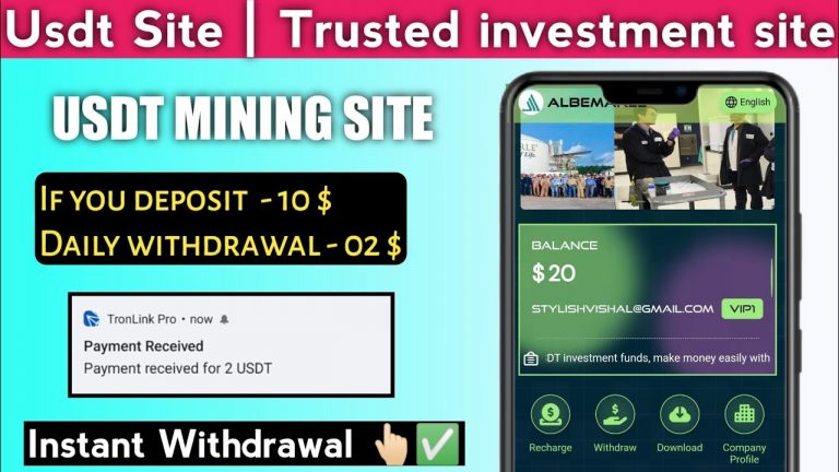 New Usdt Mining Site | Usdt Earning Site | New Earning plateform 2023 | Free Usdt | Usdt Investment