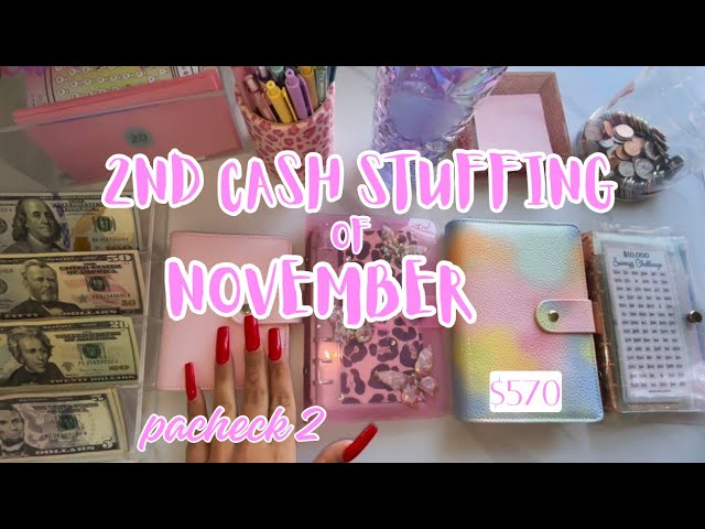 Nov 2023| CASH ENVELOPE STUFFING| Paycheck 2| $570 #cashstuffing