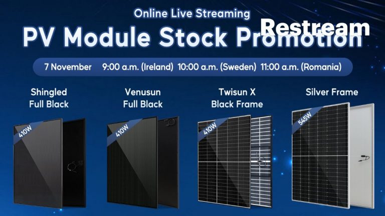 PV Module Stock Promotion