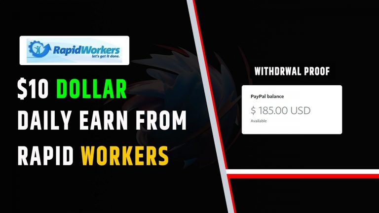 Rapid Workers Account Create | Rapid Workers $185 Payment Proof | Us Doller Earning Website