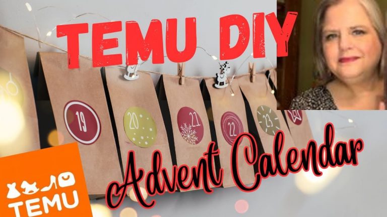 TEMU DIY ADVENT CALENDAR | A MULTI CHANNEL COLLAB with GIVEAWAYS