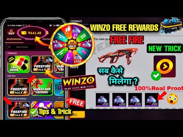 Winzo App Se Free Fire Me Diamond Kaise Le ! How To Use Winzo App ! Winzo App Diamond Top Up Trick