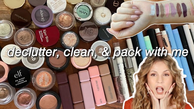 eyeshadow declutter + satisfying makeup chores… LET’S RESET!