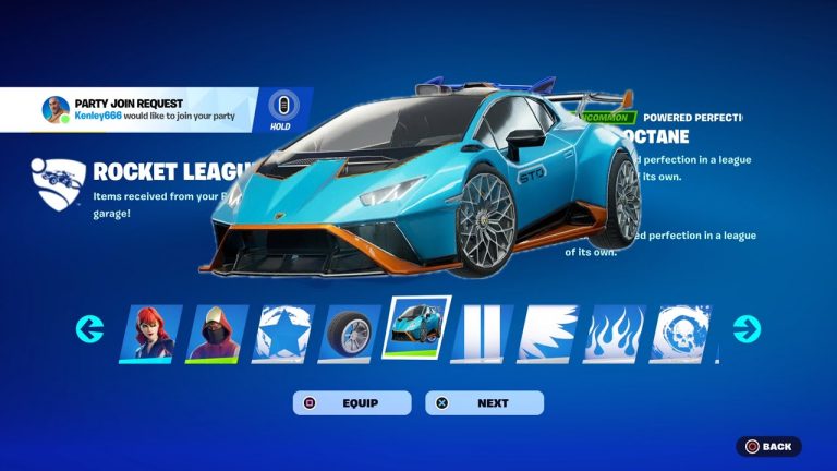 HOW TO GET ALL ROCKET LEAGUE CARS IN FORTNITE CHAPTER 5! (LAMBORGHINI HURACAN STO)