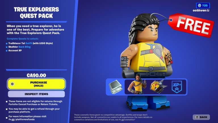 HOW TO UNLOCK FREE TRAILBLAZER SKIN in Fortnite LEGO!