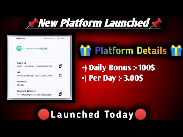 New USDT Mining App | New TRX Investing App | New USDT Earning App #ads