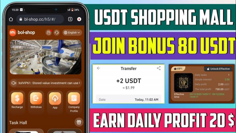 New Usdt Earning Site | Usdt Mining Site | Usdt Investment Site | Usdt Shopping mall usd earn site