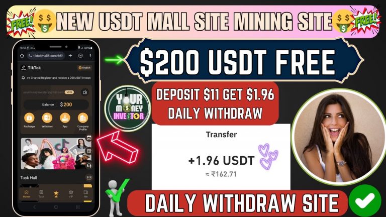 New Usdt Mining Site | usdt earning site | trx usdt mining app | Cloud Mining | usdt investment site