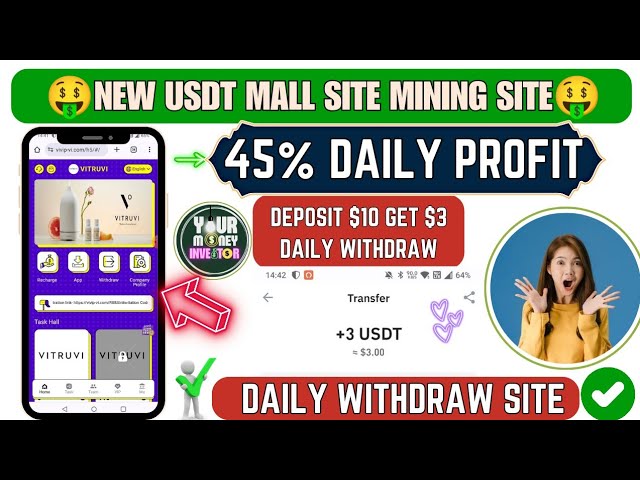 New Usdt Mining Site | usdt earning site | trx usdt mining app | Cloud Mining | usdt investment site