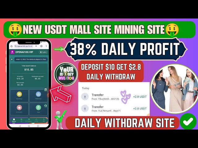 New Usdt Mining Siteusdt earning sitetrx usdt mining app | Cloud Mining usdt investment site