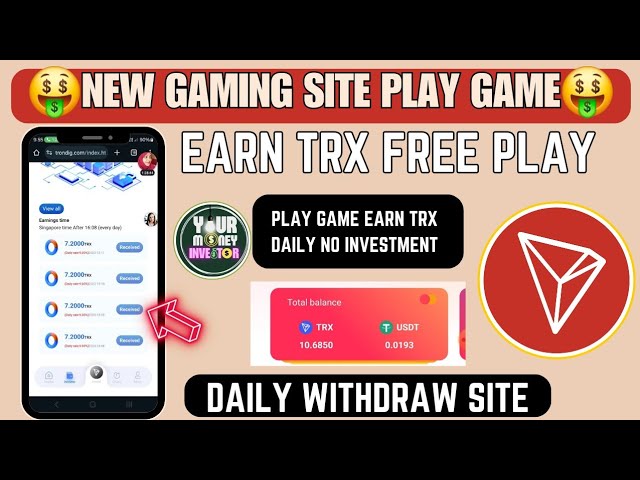 New trx mining site| Best trx mining site today | Trx Earning App | Cloud mining sites | Tron usdt