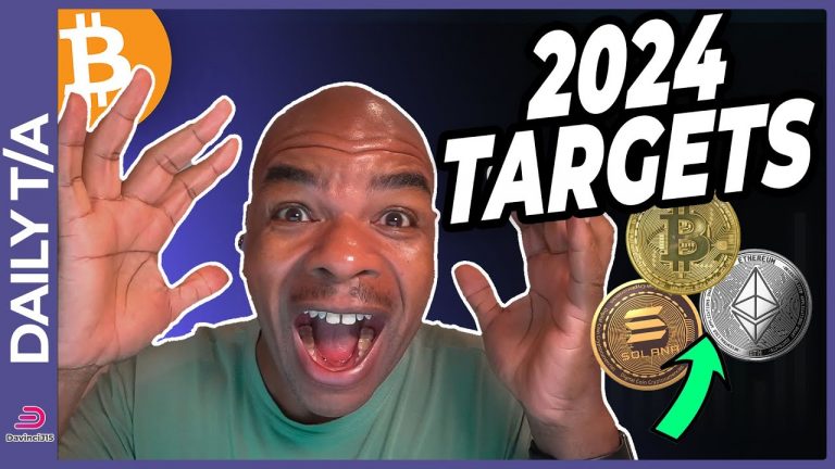 SOLANA, BTC AND ETH TARKETS FOR 2024… [shocking]