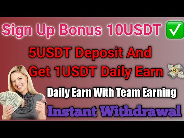 Today new USDT Mining Site || new earning Platform || Sign Up Bonus 10Usdt || Earn DAILY With Team