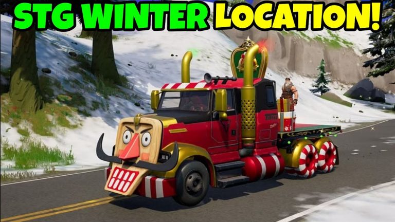 Where to COLLECT an ITEM INSIDE a PRESENT thrown by SGT WINTER! (Fortnite Winterfest)