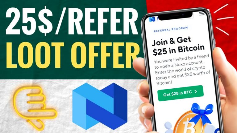 $25 Signup Bonus & $25 Per Refer – New Crypto Loot App | Nexo App Review | Is Nexo Safe? | Free BTC