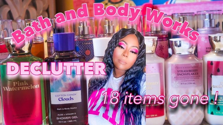 BATH AND BODY WORKS QUICK BODY CARE DECLUTTER !