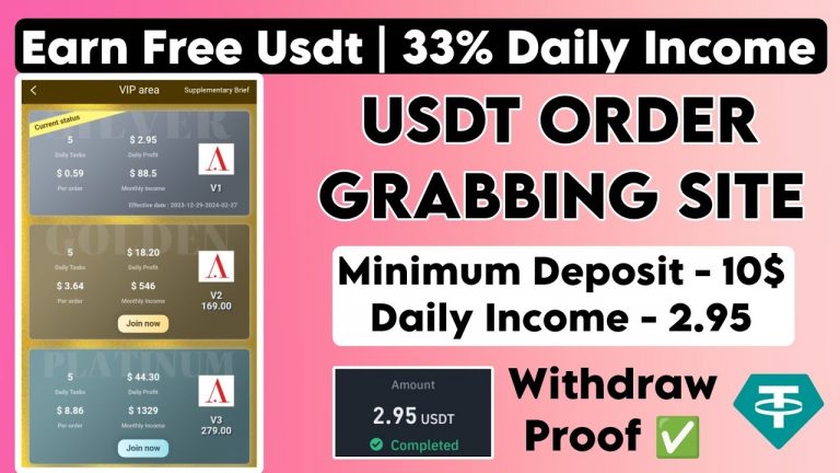 Best USDT Shopping Grabbing Site | New USDT Mining Site | Earn Free USDT | New USD Earning Site 2024