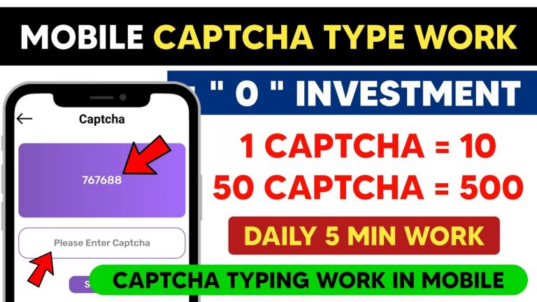 CAPTCHA TYPING JOB 2024 | Earn Money Online Tamil |Work From Home Jobs In Tamil|MoneyEarningApps2024