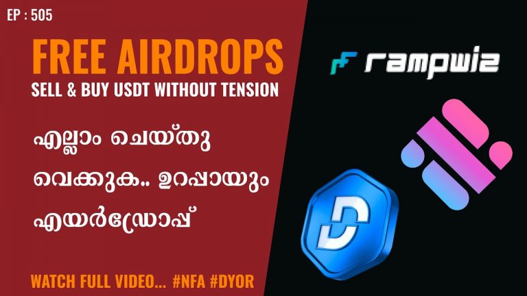 FREE Airdrops | Rampwiz USDT P2P OTC | DO Daily Tasks for $1Lakh | 2 5M Tokens