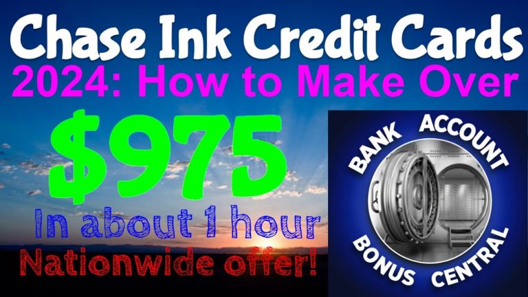 How to make over $975 in about 1 Hour in 2024 from Chase Ink Credit Cards Best SideHustle of 2024