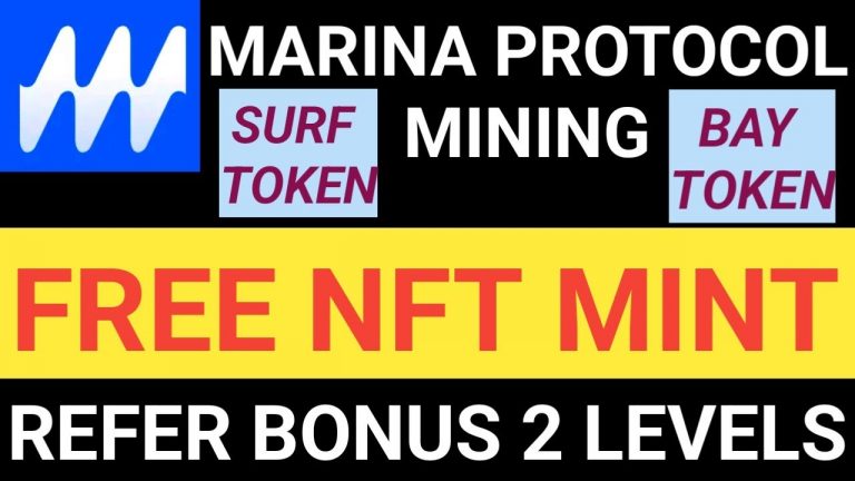 Marina Protocol Mining Full Details | SURF Token | BAY Token | Refer Bonus 2 Levels|