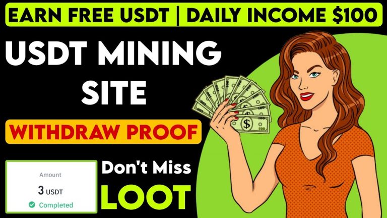 New Usdt Mining Site | Usdt Earning Site | Trx Usdt Mining App | Cloud Mining | Usdt Investment Site