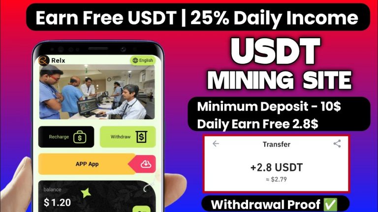 New Usdt Mining Site | usdt earning site | trx usdt mining App 2024 || best usdt investment site