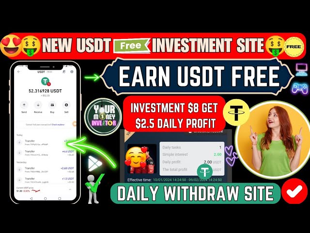 New Usdt Mining Site | usdt earning site | trx usdt mining app | Cloud Mining | usdt investment site