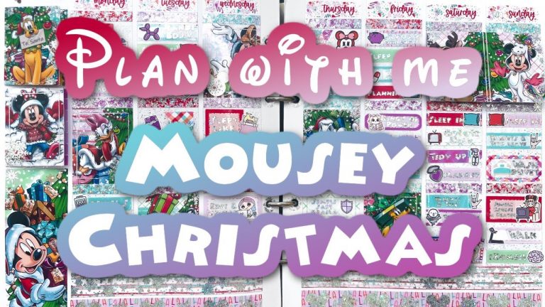 Plan with me Mousey Christmas @plannerpixieco @plannahannah @carleaplans