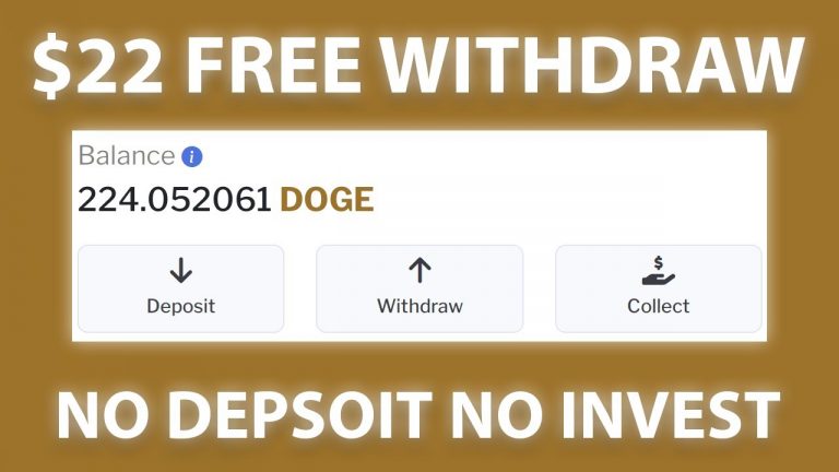 +$224 DOGE LIVE FREE Withdraw No Deposit Dogeboost Live Payment Proof