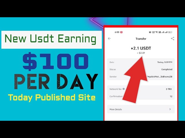 Best USDT Earning Website | Today usdt income Site | Free usdt mall income