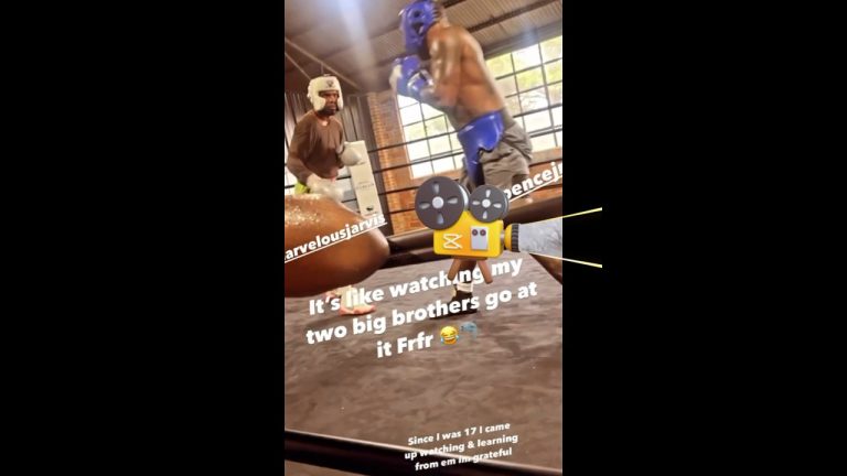 ERROL SPENCE JR SPARRING THE GUY THAT TOOK HIS EYE FOR MANNY PACQUIAO FIGHT READY LOSE ANOTHER EYE