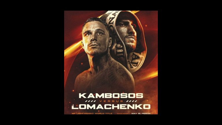 GEORGE KAMBOSOS JR WARNS VASYL LOMACHENKO I WILL TRAIN HARDER THAN YOU AND OUTWORK YOU FOR THE BELT