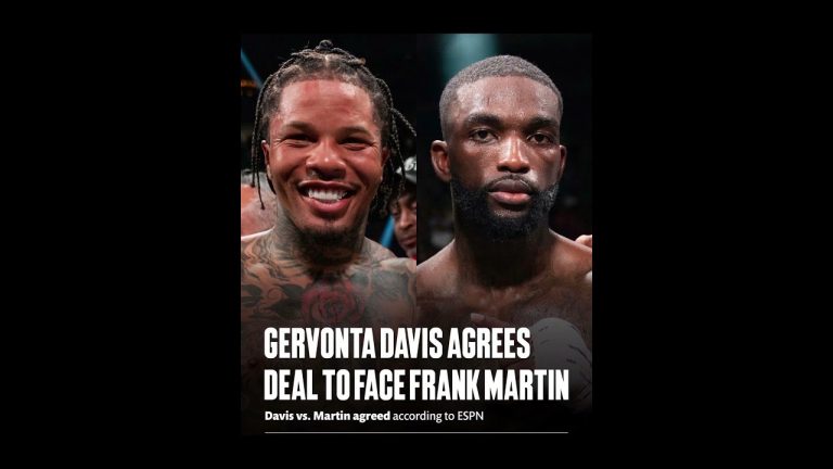 GERVONTA DAVIS VS FRANK MARTIN IS A SOLID FIGHT both agree to fight