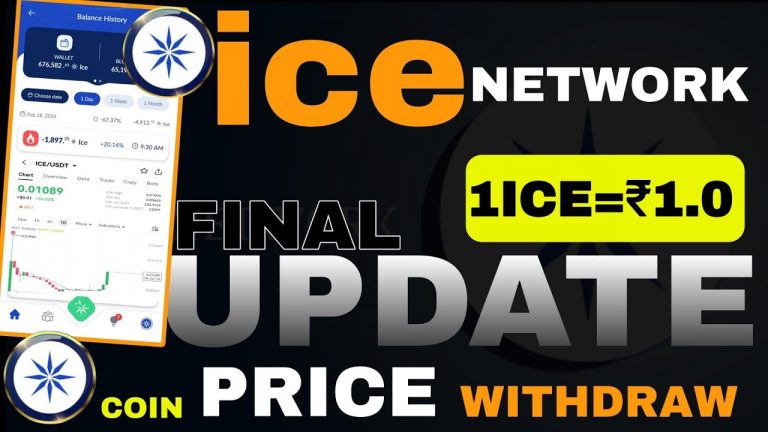 Ice Mining App New Update | Ice Network Price | Ice Network Withdrawal – KYC | Ice Coin Decrease.