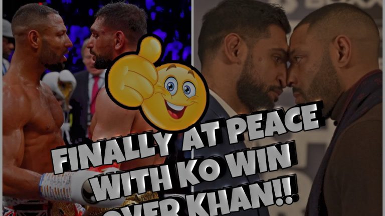 KELL BROOK SMILES AT PEACE FINALLY AFTER KNOCKING OUT RIVAL AMIR KHAN NEVER WANTED TO WIN SO BAD..