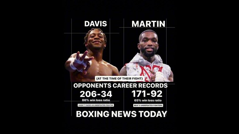 Keyshawn Davis beating better opposition than frank Martin in his early fights so far win to loss